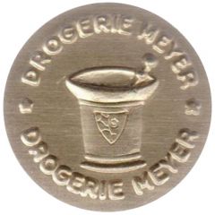 Drogerie Meyer gold-coloured aluminium