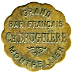 20 Centimes - Grand bar francais Ch. Bruguiere - Montpellier [34]