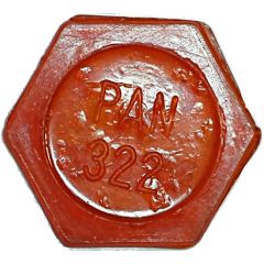 Token - PAN 322 hexagonal, narrow letter
