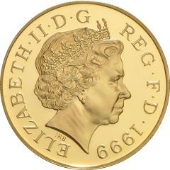 5 Pounds - Elizabeth II Diana, Princess of Wales, Gold Proof