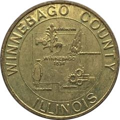 Toll Token - Winnebago County Toll Bridge Rockford, Illinois