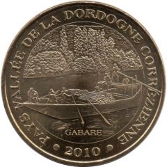 Jeton touristique - Monnaie de Paris - Pays vallée de la Dordogne Corrézienne