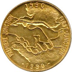 Medal - Channel Tunnel First Junction
