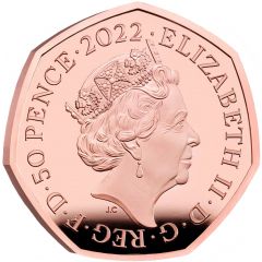 50 Pence - Elizabeth II Alan Turing, Gold Proof