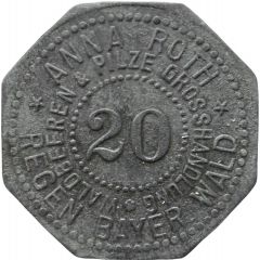 20 Pfennig - Regen Anna Roth Waldbeeren and Pilze Grosshandlung