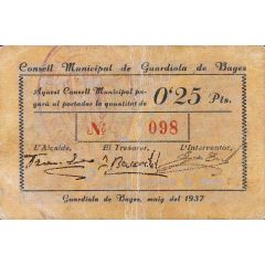 0.25 Pesetas Guardiola de Bages