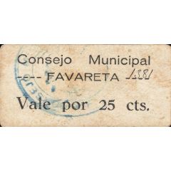 25 Céntimos Favareta