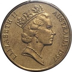 1 Dollar - Elizabeth II 3rd Portrait - Sir Charles Kingsford Smith - Small Head