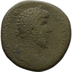 Sestertius - Lucius Verus TR P IIII IMP II COS II S C, Mars