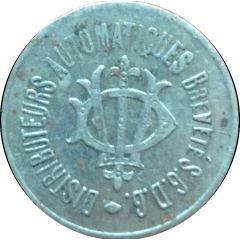 20 Centimes - Distributeurs automatiques Breveté S.G.D.G.