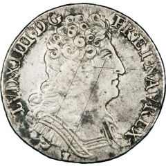 1/4 Ecu with three crowns - Louis XIV