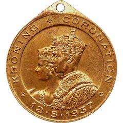 Medal - George VI and Elizabeth Coronation East London