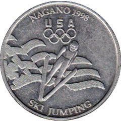 Token - Nagano 1998 US Olympic Team, General Mills Sponsor Ski jumping