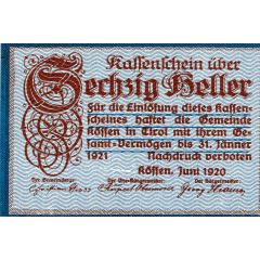 60 Heller Kössen