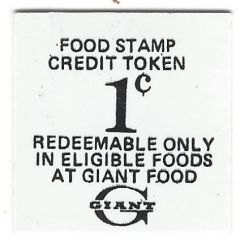 1 Cent - Food Stamp Giant Food
