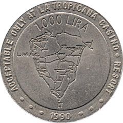 1000 Lira - Casino La Tropicana Umag