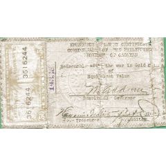50 Centavos With revenue stamp