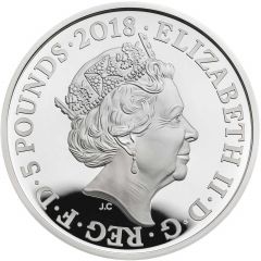 5 Pounds - Elizabeth II War Memorials, Silver Proof