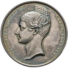 Medal - Victoria Coronation, T. Halliday, silver