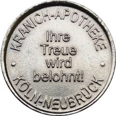 Kranich Taler - Kranich Apotheke Köln-Neubrück