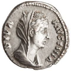 Denarius - Faustina the Elder AETERNITAS