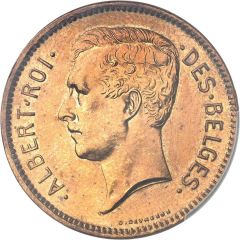 20 Francs - Albert I French text - Pattern