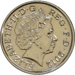 5 Pence - Elizabeth II 4th portrait, Royal Shield, magnetic