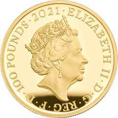 100 Pounds - Elizabeth II Peter Rabbit, Gold Proof