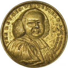 Medalet - George III George Whitefield, C.W., gilt