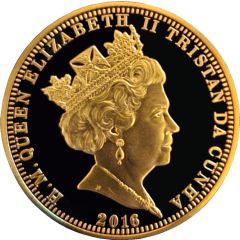1 Crown - Elizabeth II 90th Birthday, Auxiliary Territorial Service - Gold Plated