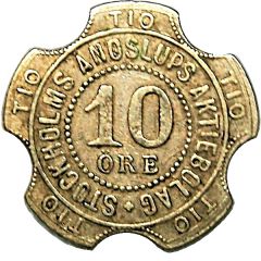 10 Öre - Stockholms Ångslups Aktiebolag C.C. Sporrong and Co.