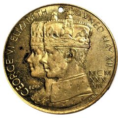 Medal - George VI and Elizabeth Coronation Loughborough