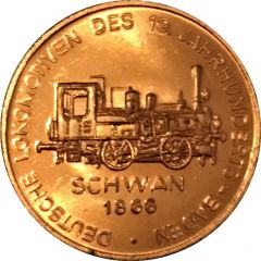 150 years of German Railroads Schwan 1866