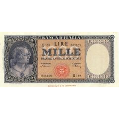 1000 Lire Type 1947
