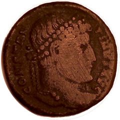 Nummus - Constantinus I VIRTVS AVGG, Arelate