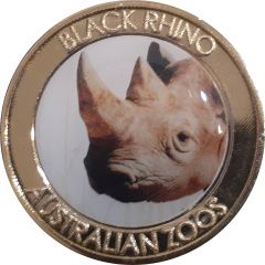 Token - Australian Zoos - Black Rhino Promotional Token