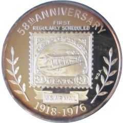 Medallion - 58th Anniversary of Air Mail