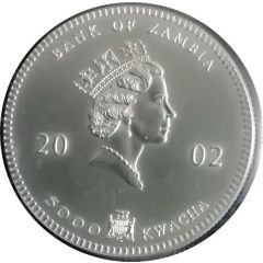 5000 Kwacha Elephant; Mule 2002