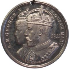 Medal - George V Coronation, Bridgwater, white metal