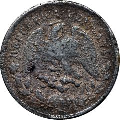 1 Peso Buelna / Carrasco - Countermarked