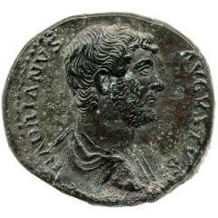Dupondius or As - Hadrian CLEMENTIA AVG COS III P P S C, Clementia