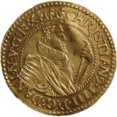 1/2 Rosenobel `Guldridder`- Christian IV