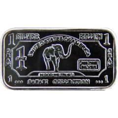 1 Gram Silver Delmarva Mint - Elephant