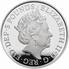 5 Pounds - Elizabeth II Four Generations of Royalty, Silver Proof