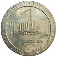 1 Dollar Gaming Token - Victoryland Shorter, Alabama