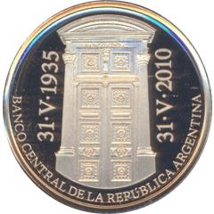 5 Pesos 75th Anniversary of B.C.R.A.
