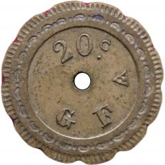 20 centimes G F