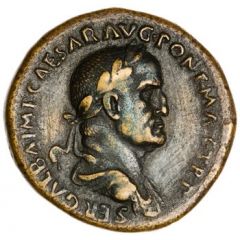 Dupondius - Galba S P Q R O B CIVES SERVAT
