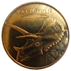 Monnaie de Paris Tourist Token - Paléopolis La colline aux dinosaures - Le tricératops