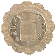 Jeton 20 centimes à consommer